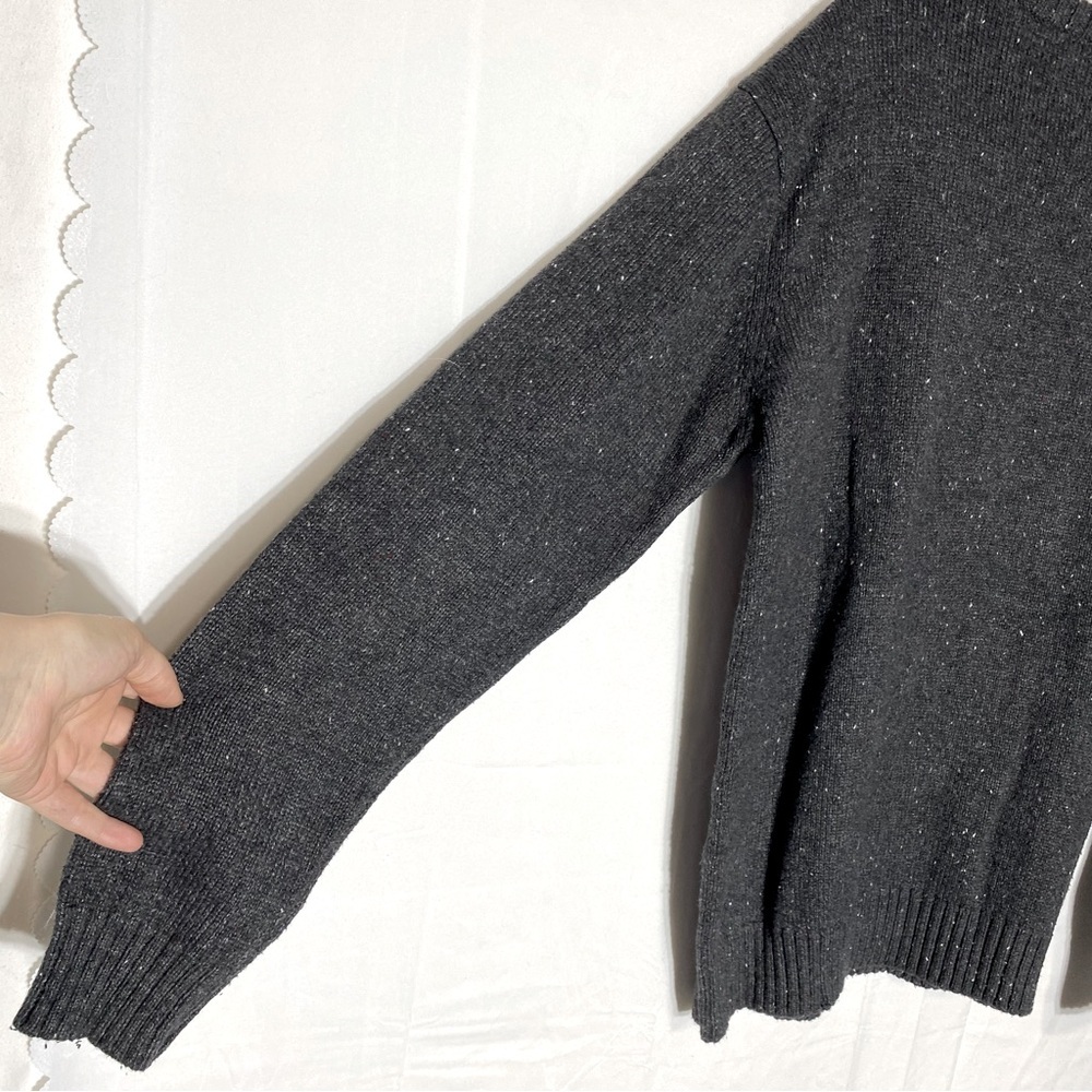 Denver Hayes Dark Grey Cable Knit Crew Neck Sweater L - Picture 11 of 16